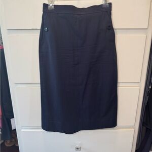 J. Crew Blue Midi 365 Pencil Skirt